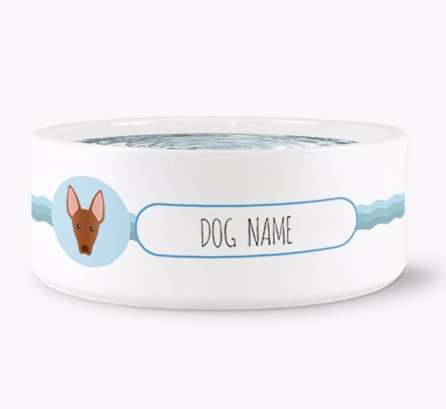 Personalised Wave Water Bowl for {dogsName}